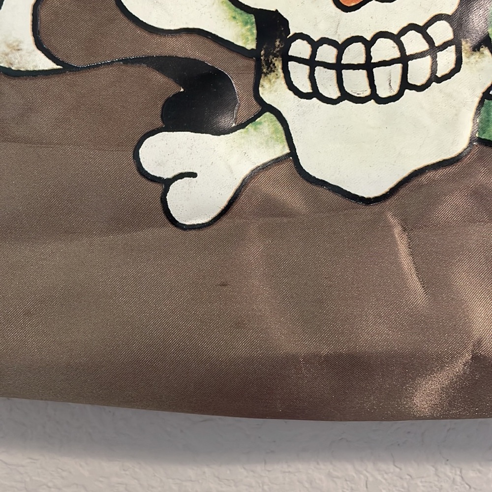 ♥️ Ed Hardy Nylon Bag Skull Print Fun Bag Top-handle Bag - Picture 2 of 12